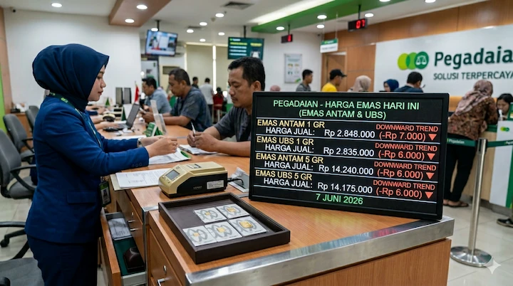 Harga Emas Pegadaian Kompak Turun - OneClick co id Harga Emas Pegadaian Kompak Turun - OneClick co id