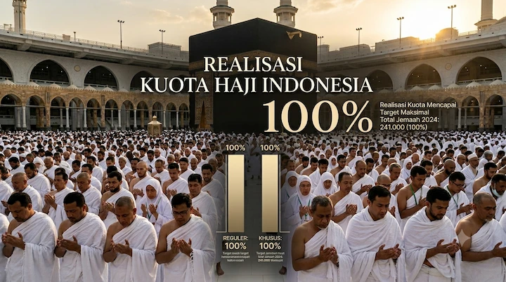 Realisasi Kuota Haji Reguler dan Khusus Capai Target Maksimal - OneClick co id Realisasi Kuota Haji Reguler dan Khusus Capai Target Maksimal - OneClick co id